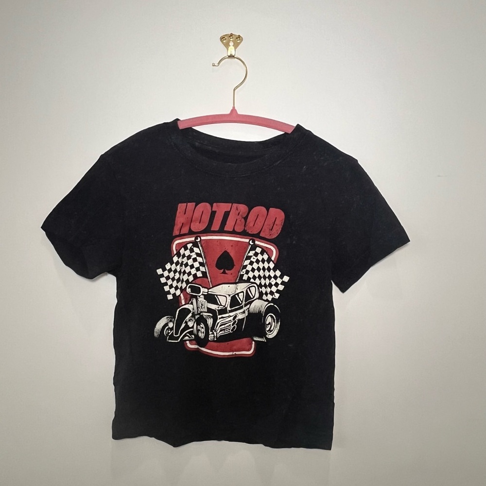 Black graphic T-shirt